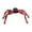 Red, variant on 30" Halloween Striped Giant Furry Spider with Red Eyes, Bendable Leg Fake Tarantula with Red Eyes for Indoor Outdoor Yard Porch Haunted House Spooky Party Decor
