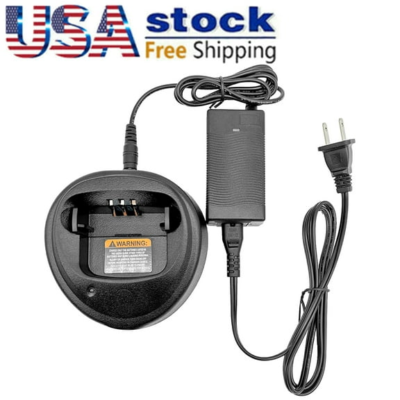 WPLN4138 Rapid Battery Charger compatible with  PR400 CP200 CP200D CP200XLS EP450 DP1400 Radio NNTN4497 NNTN4851 WPLN4137 WPLN4137BR
