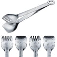 thumbnail image 1 of Premium Small Serving Tongs - 6 Inches Stainless Steel Appetizer Tongs, Set Of 4, 1 of 5