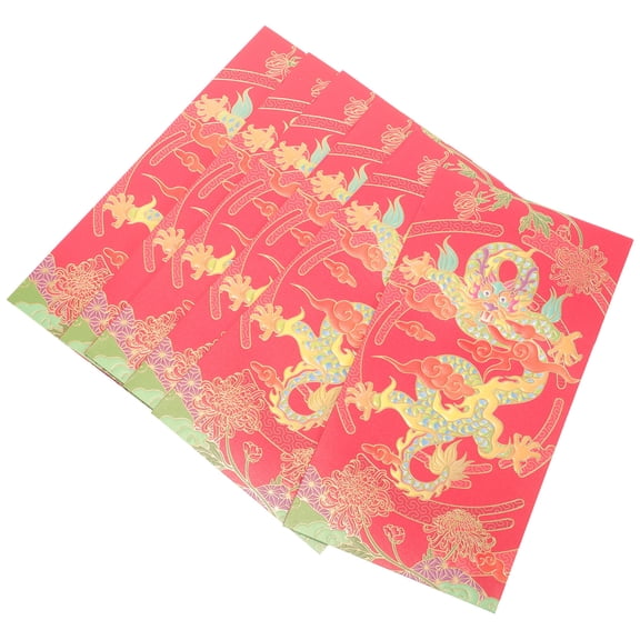DECOMELODY Chinese New Year Red Envelopes present Giving 6Pcs 6.7X3.5In