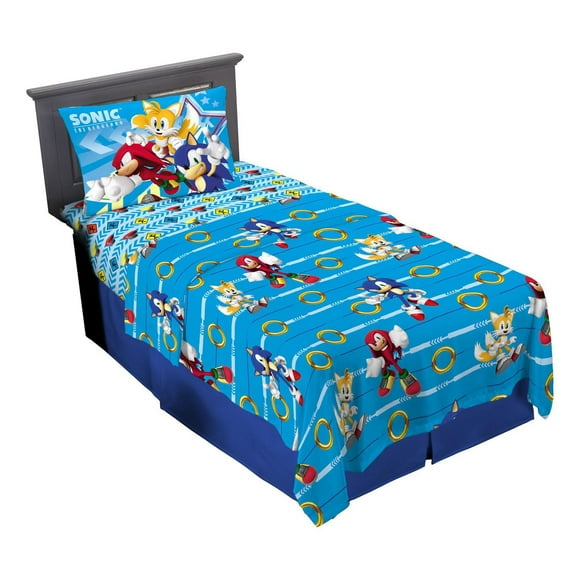 Sonic "Speed Freak" Twin Sheet Set, Sonic Twin Sheet Set
