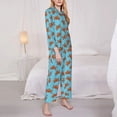 thumbnail image 5 of Wukai Turtle Print Women's Pajama Set - Soft Long Sleeve Sleepwear for Comfort and Style-XX-Large, 5 of 9