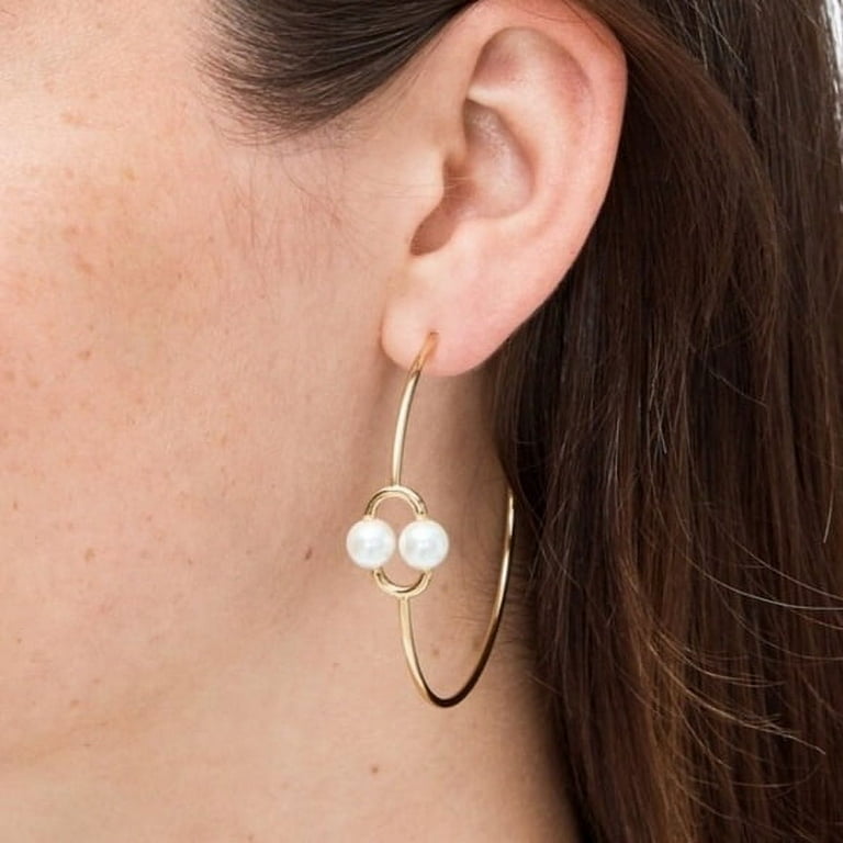 Kate spade shop double pearl earrings