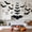 Black, variant on Hanging Bats Decor 2 Styles, Black and Luminous Green Bats Ornaments with String 5 Sizes, Halloween Suspended Bats for Ceiling Fireplace Window Party Scene Layout