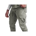 thumbnail image 4 of ZAXARRA Solid Color High Waist Ankle Banded Pants with Drawstring and Pockets, 4 of 9