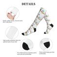 thumbnail image 5 of Lsque Coffee Gnome (2) Pattern Sport Compression Socks for Men & Women 15-20 mmHg Knee High Nurse Pregnant Running Medical and Travel Athletic, 5 of 6