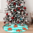 thumbnail image 5 of Picia Octopuses Print Christmas Tree Skirt , Christmas Tree Skirt Ornaments for Merry Christmas Holiday Party Decorations Indoor Outdoor-30", 5 of 7