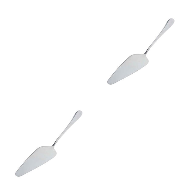 Monstrate Servidor de pastel de borde dentado de acero inoxidable, rebanador resistente al desgaste, espátulas de pala antideslizantes, divisor Sin diente de sierra 2piezas