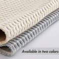 thumbnail image 4 of WVSAFV Gray Bathroom Rug Braided Bath Mat Tassel Weaving, Super Absorbent Non Slip Bathroom Rug, Ultra Soft, Large 24"x35", 4 of 7