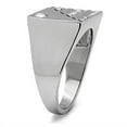 thumbnail image 2 of High polished (no plating) Stainless Steel Ring with Top Grade Crystal in Clear for Women Clear Stone Color Style TK319 Size 13, 2 of 2