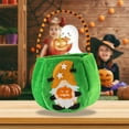 thumbnail image 2 of Kezqiaxn Halloween Candy Bags Clearance Dwarfs Handbag Halloween Decoration Doll Tote Bag Gold Velvet Candy Packet Tricks Or Treat Candy Goodie Packets for Kids Green, 2 of 6