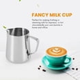 thumbnail image 2 of Milk Frothing Pitcher 350Ml (12Oz)Steaming Pitchers Stainless Steel Milk Coffee Cappuccino Latte Art, 2 of 5