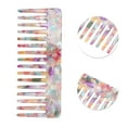 thumbnail image 3 of Unique Bargains 1 Pc Sixteen-tooth Rectangular Hair Comb Colorful Acetate Sheet, 3 of 6