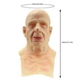 thumbnail image 3 of Tocados De Halloween Old Man Face Cover Realista Human Horror Wig Headgear Para Accesorios De Fiesta ANGGREK Otros, 3 of 8