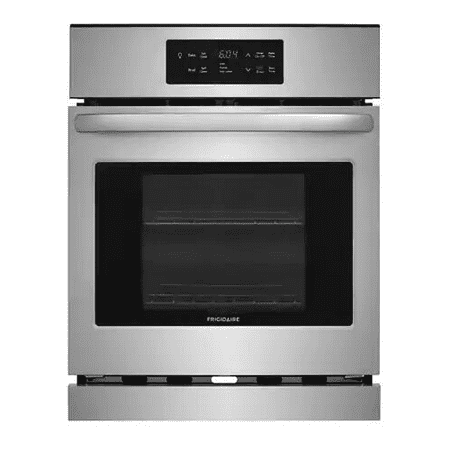 Frigidaire FFEW2426US 24   Single Electric Wall Oven with 3.3 cu. ft. Capacity  Halogen Lighting  Self-Clean  and Timer  in Stainless Steel
