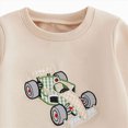thumbnail image 5 of CAUYDY 0 3 6 9 12 Months Newborn Boys Fall Winter Clothes 2T 3T 4T 5T Baby Long Sleeved Shirt Sweatpants Two Piece Cute Set Toddler Birthday Outfits Green for Sizes 3-4 Years, 5 of 8