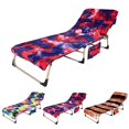 thumbnail image 2 of Bangcool Pool Towel Microfiber Soft Portable Beach Towel Beach Chair Cover with Pockets, 2 of 9