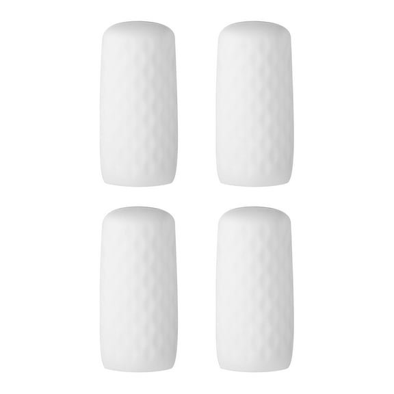 Uxcell Silicone Bottle Covers for Travel, 4 Pack Stretching Elastic Sleeves Travel Accessories for Lotion Shampoo, White