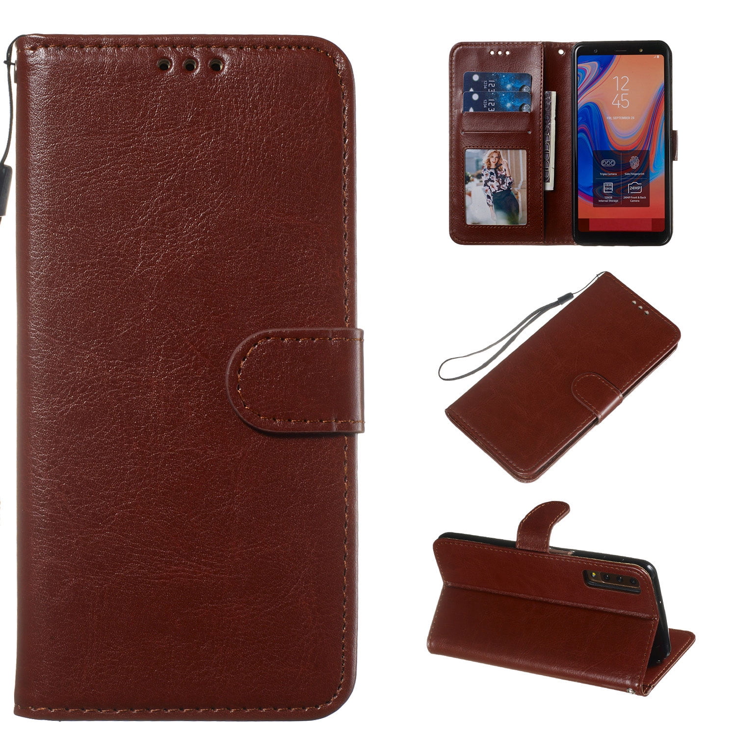 Galaxy A50 Case, Allytech Premium PU Leather Slim Fit Lightweight