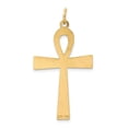 thumbnail image 3 of Finest Gold 14K Yellow Gold Laser Designed Ankh Cross Pendant, 3 of 3