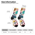 thumbnail image 5 of Yiaed London Symbols Print Great elasticity Crew Socks Sports socks for Men and Women, 5 of 5