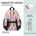 thumbnail image 4 of Princess and Dress Pink Pattern Backpack for School, Cute School Bag with Adjustable Shoulder Straps and Padded Back, 15"x11.42"x5.5", 4 of 4