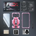thumbnail image 2 of Compatibility with iPhone 15 Pro Max Case Heavy Duty Protection Rugged Screw Full Body Military Grade Metal Bumper Rubber with Hard Durable Phone Cases Cover Men  2023 Pink, 2 of 14