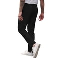 thumbnail image 4 of Mens Golf Pants Stretch Dress Work Comfy Chino Pants Flat Front Lightweight Quick Dry Casual Slim Fit Trousers with Pockets for Work office Bussiness Black, 4 of 9