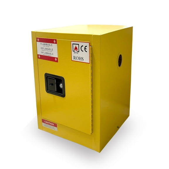 POWERWORKS Flammable Cabinet -17" x 18" x 22", Adjustable Shelf Flammable Storage Cabinet, for Commercial Industrial and Home Use