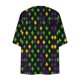 thumbnail image 2 of TaTaai Women's 3/4 sleeve chiffon cardigan, printed pattern, sun protection, casual trendy, lightweight breathable, Mardi Gras essential, perfect for outdoor outings & layered looks Gift, 2 of 5