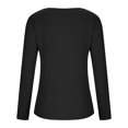 thumbnail image 6 of Wancir Long Sleeve Thermal Shirt for Women Light Fleece Tops Fall 2024 Crew Neck Casual Basic T-Shirts, 6 of 8