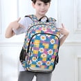 thumbnail image 6 of FORMRS School Backpack 17" Student Travel Bag with Laptop Compartment, Blue Checkered Daisy, 6 of 7