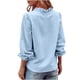 thumbnail image 5 of Tamaño Más Túnica de Manga Larga Tops para las Mujeres, V-Cuello Suelto Ajuste Camisa Casual, 5 of 9