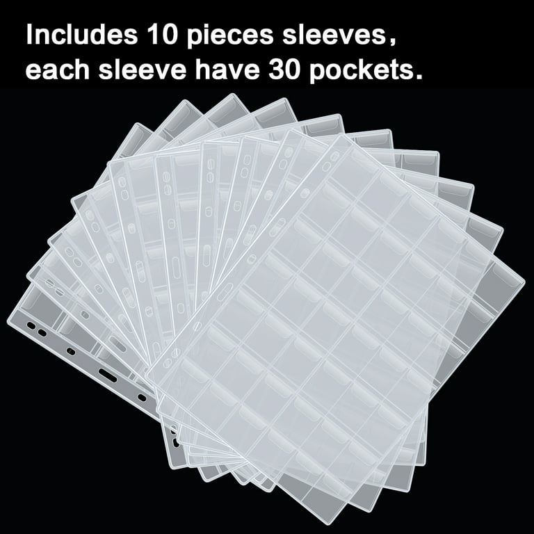 20 Sheets Stamp Pages for Stamp Album Binder 1/2/3/4 Pockets Stamp  Collectors Postage Stamp Collecting Supplies Book of Stamps 9 Hole Standard  Stamp
