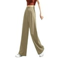 thumbnail image 4 of WILLBEST Pantalones Casuales de Mujer, de Cintura Alta, Rectos y con Múltiples Bolsillos, Ideales para el Trabajo y La Comodidad Diaria. Extra Grande, 4 of 4