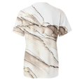 thumbnail image 6 of T Shirts for Women Ladies Colorful Tie Dye Crew Neck Short Sleeve Summer Top Tees for Women Khaki XL, 6 of 6