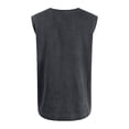 thumbnail image 3 of Mens Tank Tops Summer Casual Workout Loose Fit Shirts Lightweight Muscle Sleeveless Tee Shirts with Pockets Gray S, 3 of 3