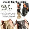 thumbnail image 4 of Invisible Wire in Hair Extensions Miracle Secret Hairpieces Curly Synthetic hair, 4 of 6