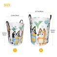 thumbnail image 3 of Silaia Bluey Print Round Laundry Clothes Hamper,Laundry Basket with Handles,Baby Toys Storage Organizer,Bins Laundry Basket for Bathroom, Bedroom Decorate-Medium, 3 of 6