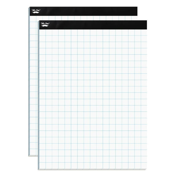 - pads 8.5 x 11 Inches, 2 Pack, 55 Sheets/Pack, 2x2 (2 Squares Per Inch), Blueprint Grid Paper Pads 8.5 x 11, Math Notebook