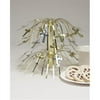 Creative Converting Silver and Gold Crossed Mini Cascading Centerpiece - 12 Count