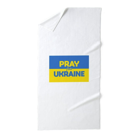 CafePress - Pray For Ukraine - Large Beach Towel, Soft 30"x60" Towel with Unique Design