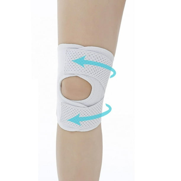 Rodil con estabilizadores laterales, cinturón de correa de rótula, Protector de manga transpirable para , hombre, trabajo patelar, , SG, Blanco Baoblaze Rodilla