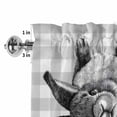 thumbnail image 2 of Valances for Windows Easter Rabbit Gray Buffalo Check Rod Pocket Short Curtain for Bathroom Living Room Bedroom Farmhouse Animal 1 Panel 54x18in, 2 of 9