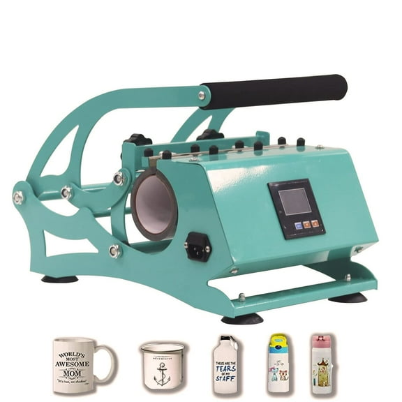 Tumbler Heat Press Machine, 110 V Mint Green 20 OZ 30 OZ Mug Heat Press for Sublimation Straight Tumblers Bottles, Sublimation Ceramic Mugs, Glass Cans Tumblers Print