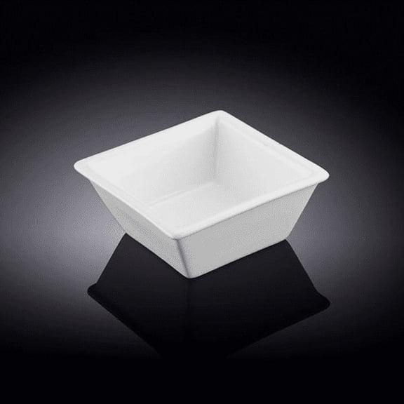 WILMAX FINE PORCELAIN SET OF 6 SQUARE DISHES 4" X 1.5" | 10 X 3.5 CM WL-992546/A