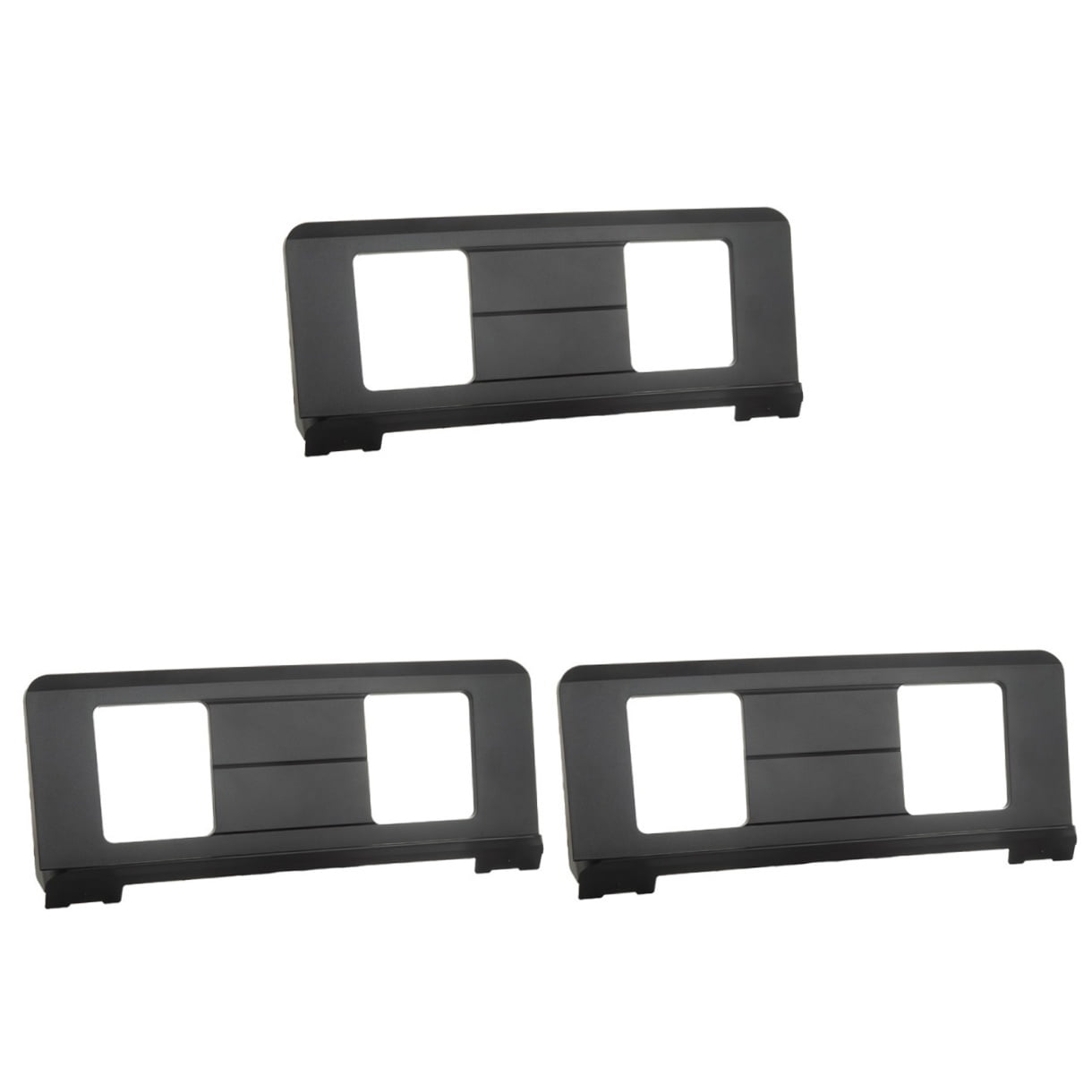 3 Pcs Bin Tarps Electronic Music Stand Music Sheet Stand 3.5X21X49.5CM Black