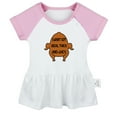 thumbnail image 1 of I Want EM' Real Thick And Juicy Funny Dresses For Baby, Newborn Babies Skirts, Infant Princess Dress, 0-24M Kids Graphic Clothes (Pink Raglan Dresses, 18-24 Months), 1 of 4