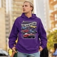 thumbnail image 4 of Still Plays With Cars Ford Falcon Unisex Hoodie 60-70s Classic Muscle Car, 4 of 7