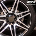 thumbnail image 4 of OFFIGAM 4Pcs Vehicle Wheel Hub Covers Coffee ABS Car Accessories Easy Installation, 4 of 7